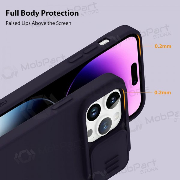 Θήκη Apple iPhone 14 - Nillkin Silicone (σκούρο μοβ)