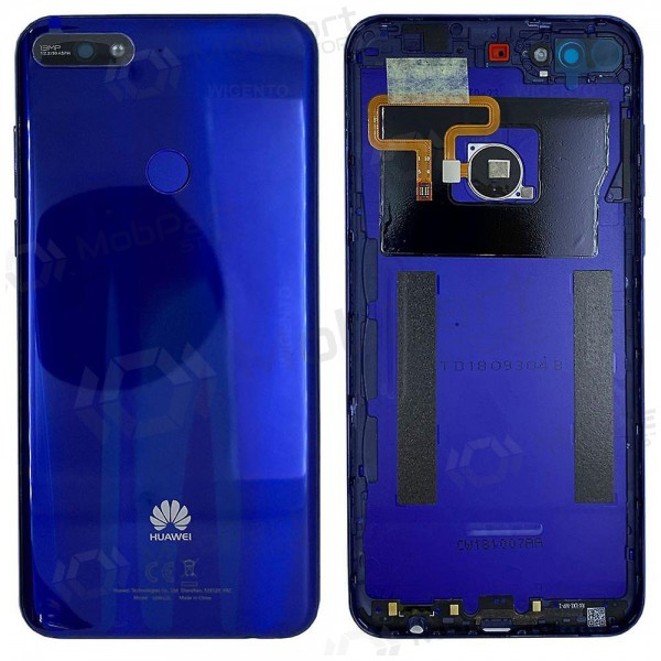 Huawei Y7 2018 πίσω κάλυμμα μπαταρίας (μπλε) (μεταχειρισμένος grade C, γνησια)