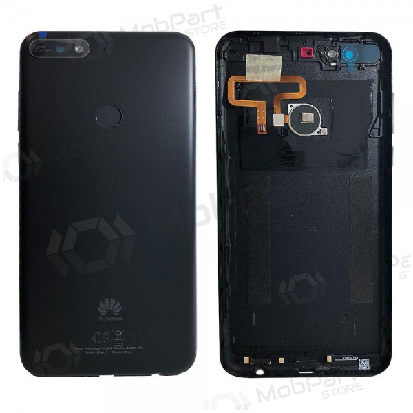 Huawei Y7 Prime 2018 πίσω κάλυμμα μπαταρίας (μαύρος) (μεταχειρισμένος grade B, γνησια)