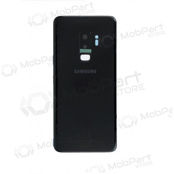 Samsung G965F Galaxy S9 Plus πίσω κάλυμμα μπαταρίας μαύρος (Midnight Black) (μεταχειρισμένος grade C, γνησια)