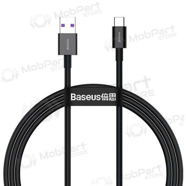 USB καλώδιο Baseus Superior iš USB į Type-C 66W 2.0m μαύρος CATYS-A01