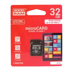 Κάρτα μνήμης GOODRAM MicroSD 32GB (class 10) + SD adapter
