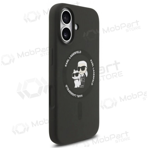 Θήκη Apple iPhone 17 - Karl Lagerfeld Liquid Silicone Karl and Choupette MagSafe (μαύρο)