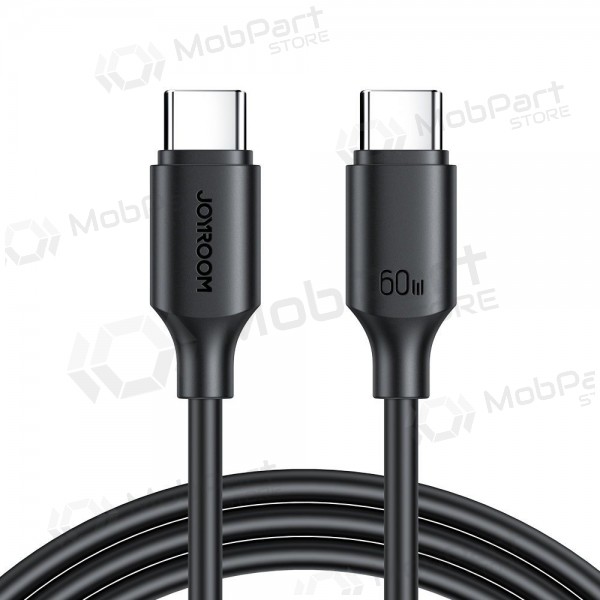 USB καλώδιο Joyroom S-CC060A9 Type-C to Type-C 60W 1.0m μαύρος