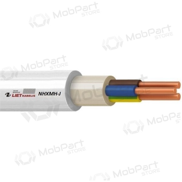 Καλώδιο ισχύος Lietkabelis NHXMH-J 3x1.5 mm² χάλκινο XLPE CPR Cca μονόκλωνο