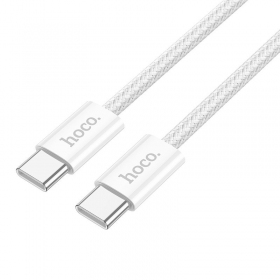 USB καλώδιο Hoco X104 60W USB-C to USB-C 2.0m άσπρο