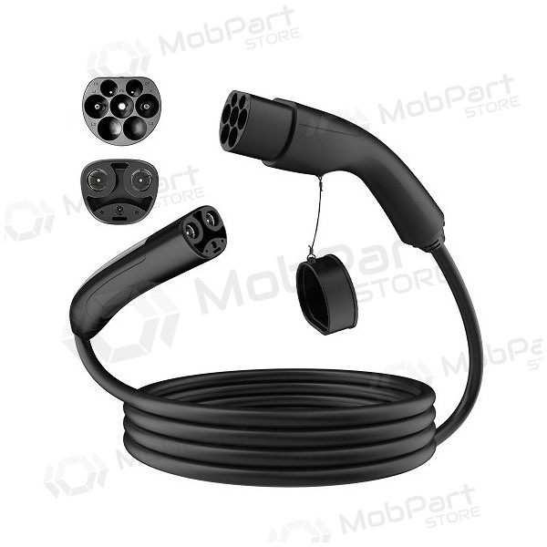 Elektromobilio καλώδιο φόρτισης Tesla NACS - Type 2, 32A, 7.2kW, 1-fazė, 5m