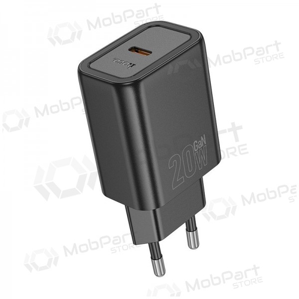 Φορτιστής τηλεφώνου Hoco N60 20 W GaN USB-C μαύρος