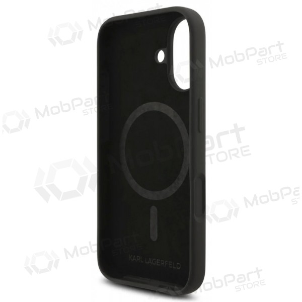 Θήκη Apple iPhone 17 - Karl Lagerfeld Liquid Silicone Karl and Choupette MagSafe (μαύρο)