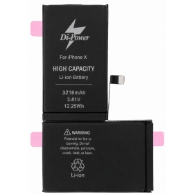 Μπαταρία Apple iPhone X, συσσωρευτής Di-Power 3216 mAh (αυξημένης χωρητικότητας)