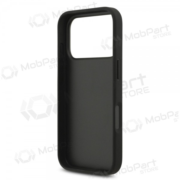 Θήκη Apple iPhone 17 Pro - Guess PU 4G Metal Logo Strap (μαύρο)