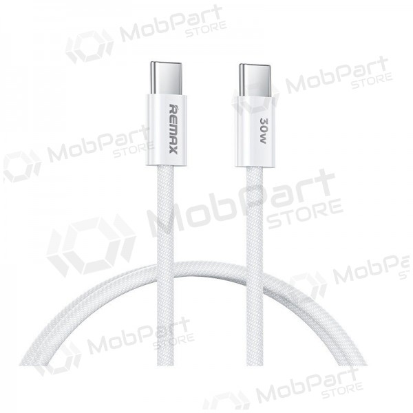 USB καλώδιο Remax RC-C010 USB-C to USB-C 30W 1.0m άσπρο
