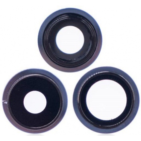 Apple iPhone 13 Pro τζαμάκι κάμερας (3τεμ) (μπλε) (με πλαίσιο)