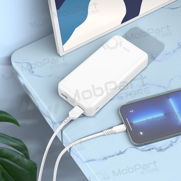 Εξωτερική μπαταρία Power Bank Hoco J100A 2xUSB-A 20000mAh άσπρο