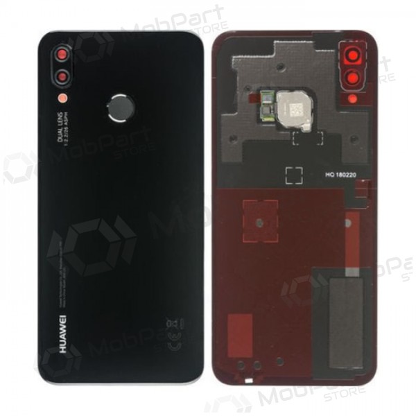 Huawei P20 Lite πίσω κάλυμμα μπαταρίας μαύρος (Midnight Black) (μεταχειρισμένος grade C, γνησια)