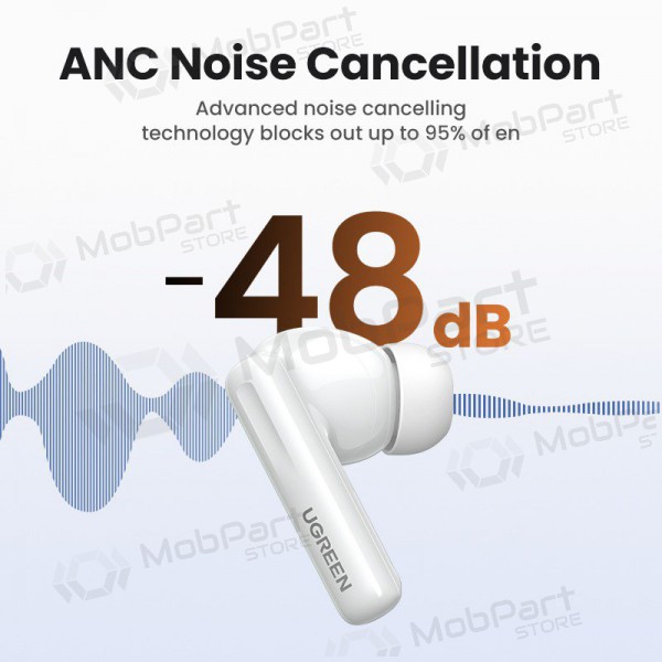 Ασύρματοςs ausinės Ugreen WS200 HiTune T6 Active Noise-Cancelling Earbuds