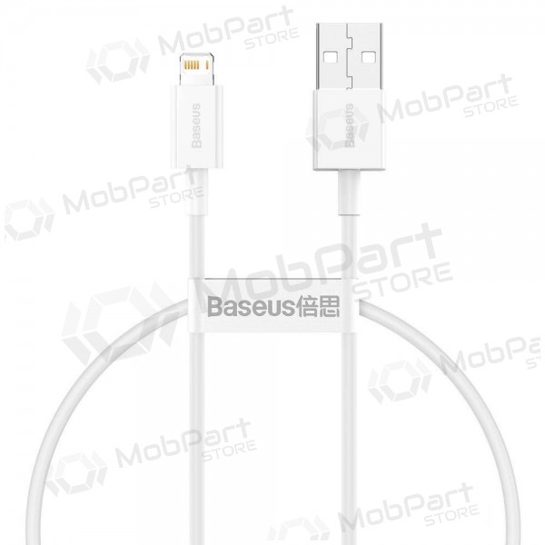 USB καλώδιο Baseus Superior Lightning 2.4A 0.25m (άσπρο) CALYS-02