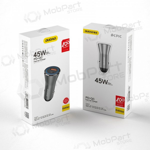 Φορτιστής αυτοκινήτου Dudao R4Max 55 W USB-C + USB-A γκρι