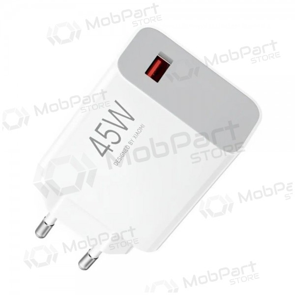 Φορτιστής τηλεφώνου Xiaomi turbo charging power adapter BHR07SLEU 45 w usb-a pd λευκός.