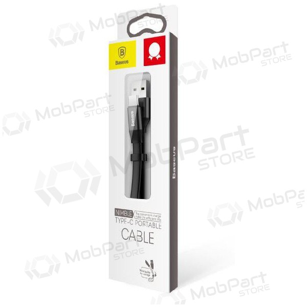 USB καλώδιο Baseus type-C 0.23m (2A) (μαύρος)