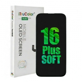 Ekranas προορίζεται για iPhone 16 Plus su lietimui jautriu stikliuku Premium OLED (with Removable IC)