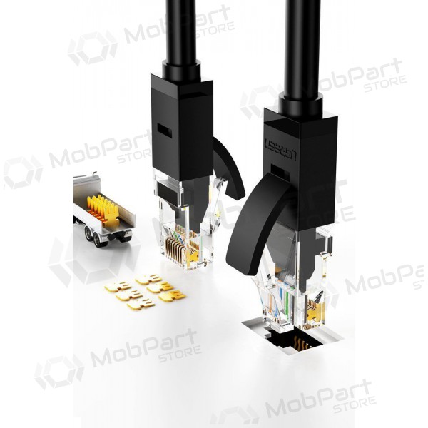 Καλώδιο Ugreen RJ45 Cat 6 UTP 1000Mbps 1.0m (μαύρος)