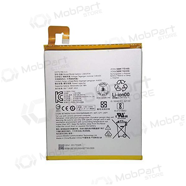 Lenovo Tab 4 8 TB-8504 / TAB4 8 Plus (L16D1P34) μπαταρία / συσσωρευτής (4850mAh)