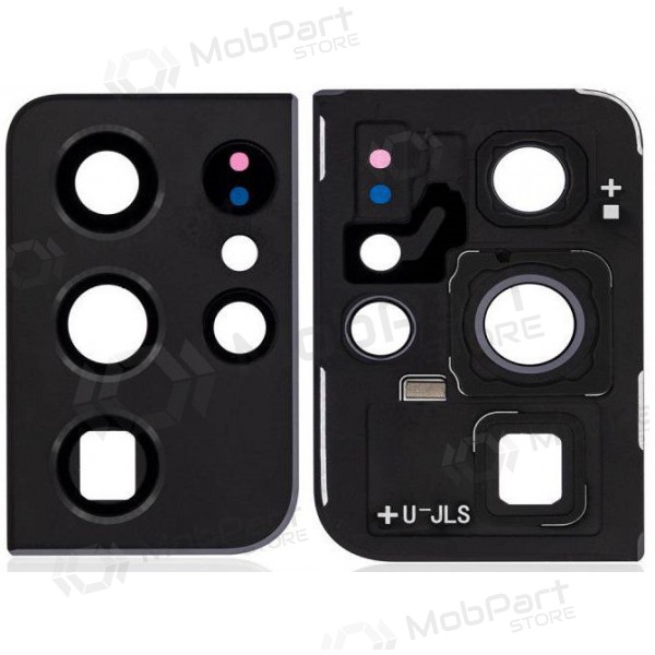 Samsung Galaxy S21 Ultra 5G τζαμάκι κάμερας (μαύρος) (με πλαίσιο)