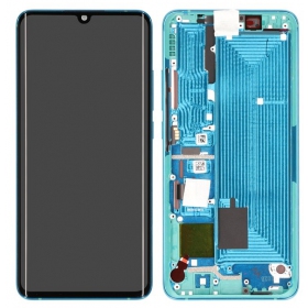 Xiaomi Mi Note 10 / Mi Note 10 Pro / Mi Note 10 Lite οθόνη (πράσινος) (με πλαίσιο) (service pack) (γνησια)