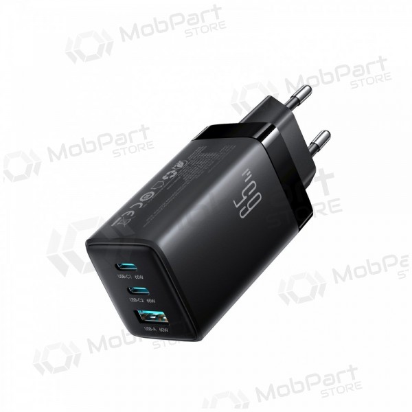 Φορτιστής τηλεφώνου Hoco N66 35 W GaN USB-C + USB-A με καλώδιο Lightning 1 m λευκό
