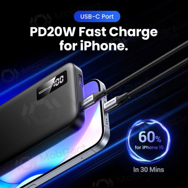 Εξωτερική μπαταρία Power Bank Ugreen PB311 20W 10000mAh (25742) μαύρος
