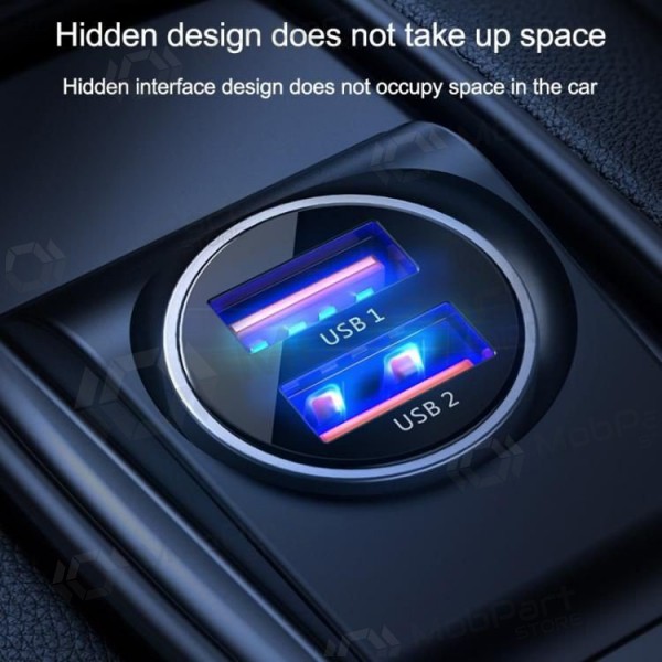 Φορτιστής automobilinis Joyroom C-A09 2xUSB (SCP, PD, AFC) 3.0 30W (μαύρος)