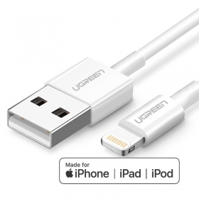 USB καλώδιο Ugreen US155 MFi USB to Lightning 2.4A 2.0m άσπρο
