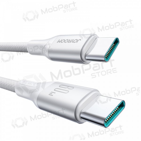 USB καλώδιο Joyroom S-A28 USB-C to USB-C 60W 2.0m άσπρο