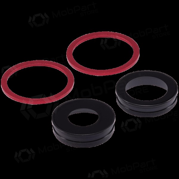 Apple iPhone 11 τζαμάκι κάμερας (2τεμ) (το κόκκινο) (με πλαίσιο)