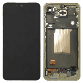 Samsung Galaxy A55 οθόνη (Awesome Lemon) (με πλαίσιο) (refurbished)