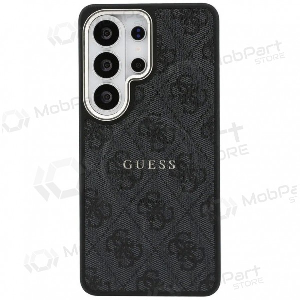 Θήκη Samsung Galaxy S26 Ultra -Guess PU Leather 4G Gold Frame Magnetic- (μαύρη)