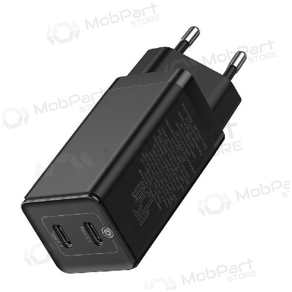 Φορτιστής Baseus GaN 45w (20V/3A) + Type-C καλώδιο (MacBook) (μαύρος)