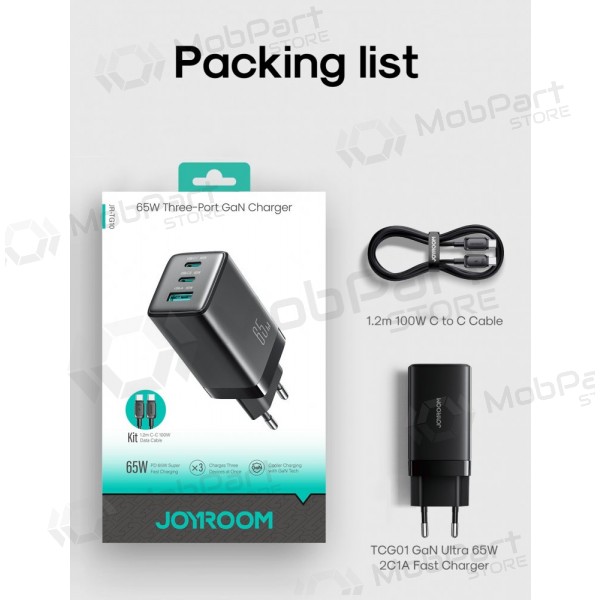 Φορτιστής τηλεφώνου Hoco N66 35 W GaN USB-C + USB-A με καλώδιο Lightning 1 m λευκό