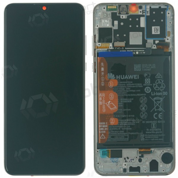 Huawei P30 Lite 48MP οθόνη (άσπρο) (με πλαίσιο και μπαταρία) (service pack) (γνησια)