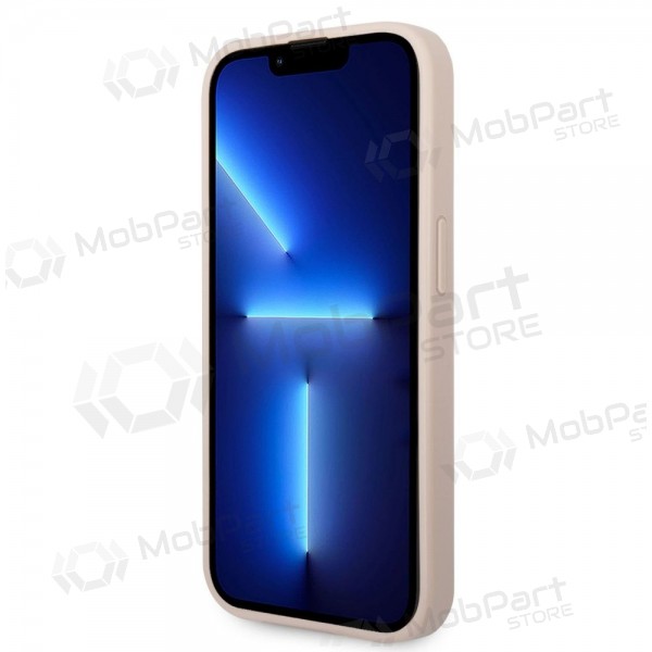 Θήκη Apple iPhone 14 Pro Max - Guess PU 4G Metal Logo (ροζ)