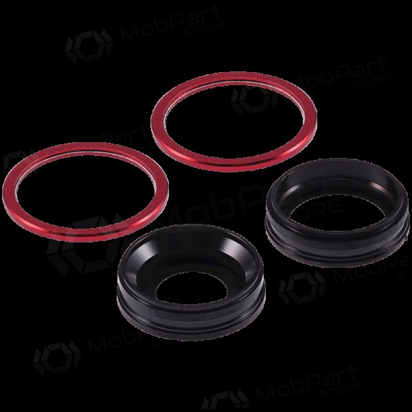 Apple iPhone 11 τζαμάκι κάμερας (2τεμ) (το κόκκινο) (με πλαίσιο)