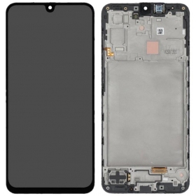 Οθόνη Samsung Galaxy A17 4G (μαύρη) (με πλαίσιο) (γνήσια)