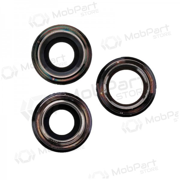 Apple iPhone 11 Pro / 11 Pro Max τζαμάκι κάμερας (3τεμ) (πράσινος) (με πλαίσιο)