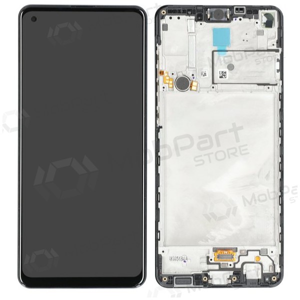 Ekranas Samsung A217F A21s su lietimui jautriu stikliuku και rėmeliu Black γνησια