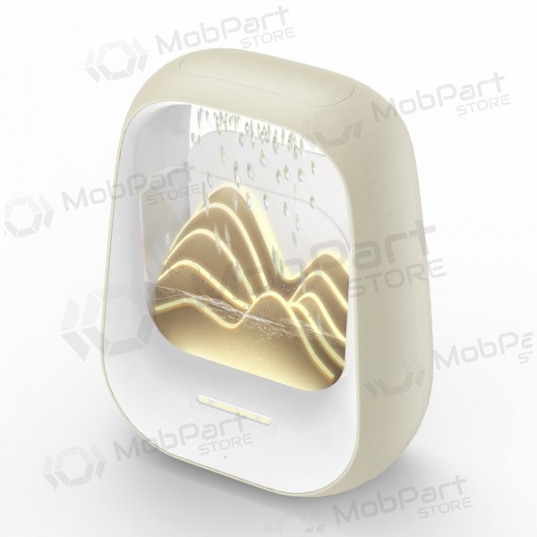 Χαλαρωτικό ηχείο Bluetooth με φωτισμό RGB Relaxing Rain κρεμ