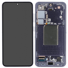 Samsung Galaxy S24 οθόνη (μωβ) (με πλαίσιο) (refurbished)