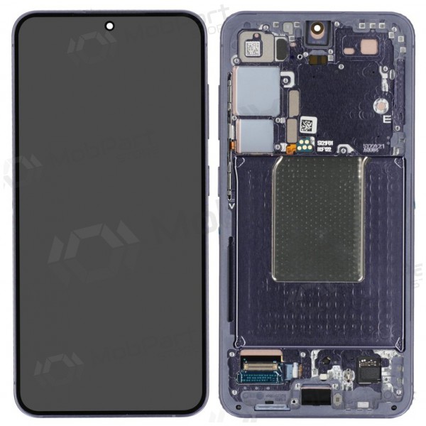 Samsung Galaxy S24 οθόνη (μωβ) (με πλαίσιο) (refurbished)