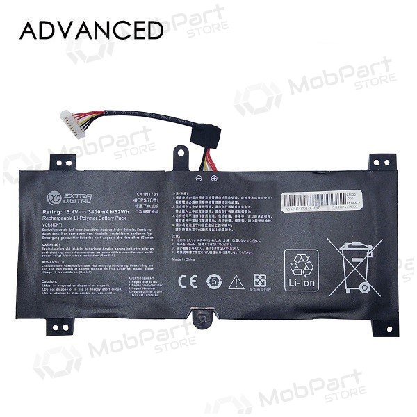 ASUS C41N1731, 3400mAh μπαταρία Laptop, Advanced