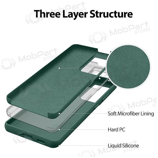 Θήκη Apple iPhone 16 Plus Mercury - Silicone Case (σκούρο πράσινο)